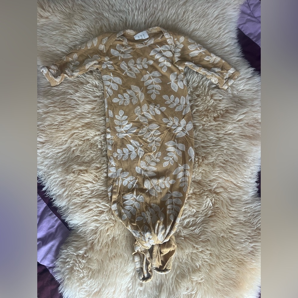 Leaf Print Baby Sleeper